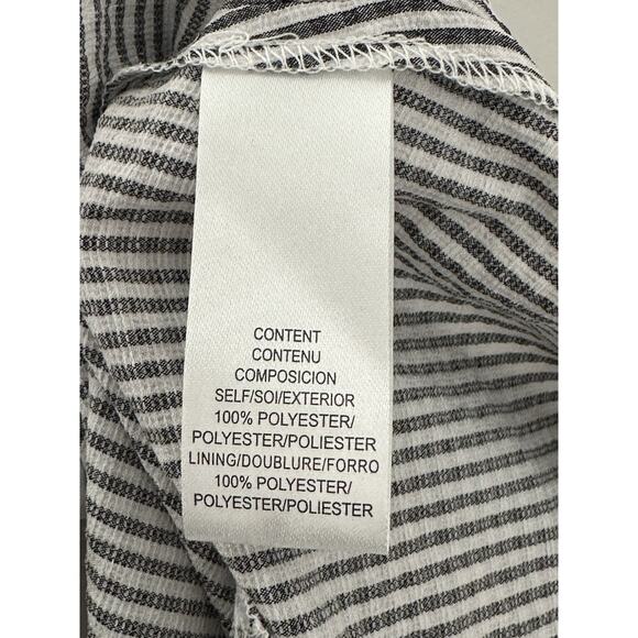 WAYF Women’s Gray Stripe Corset Sleeveless Foared Dress Size M New - Picture 7 of 8